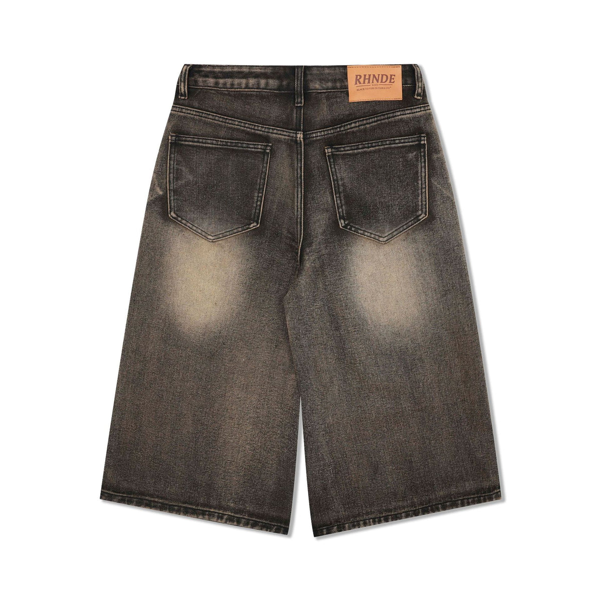 Washed Denim Shorts