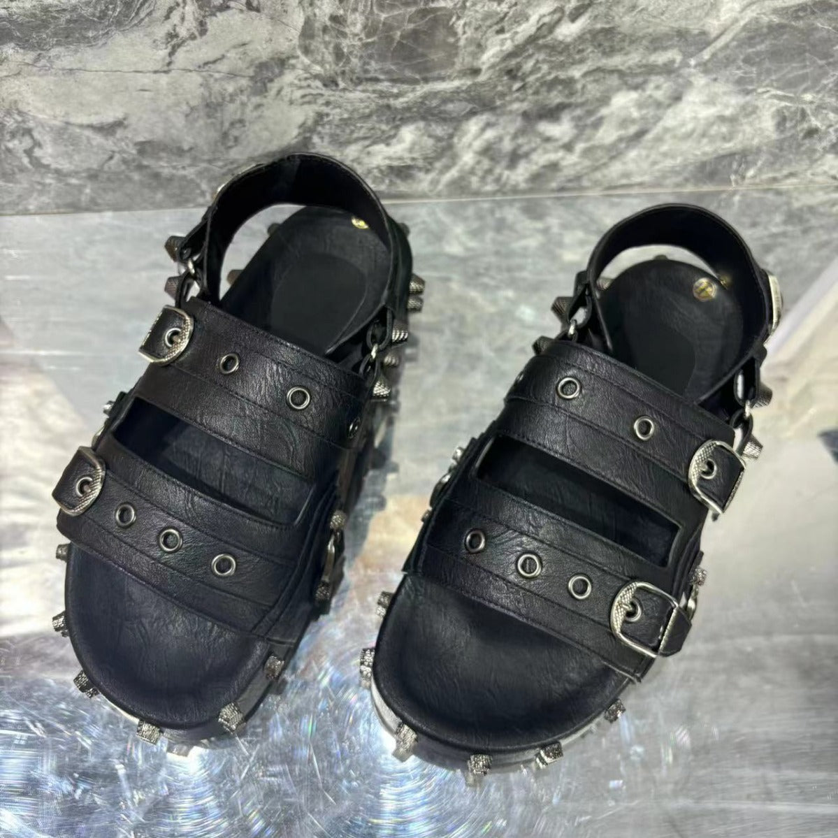 Studded Sandals