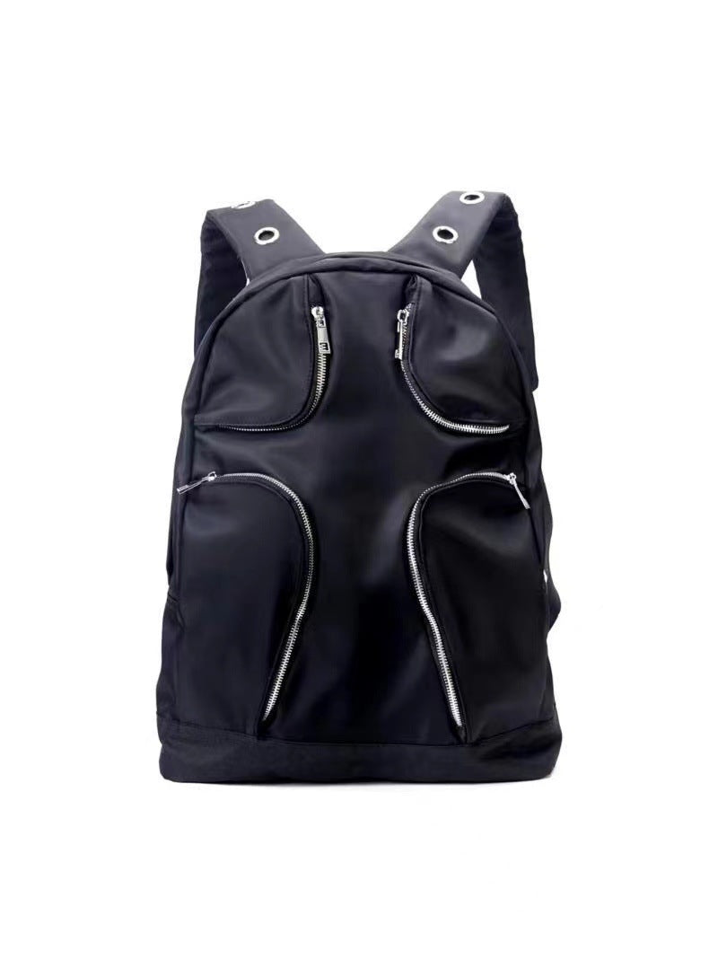Nylon Multi-Pocket Backpack
