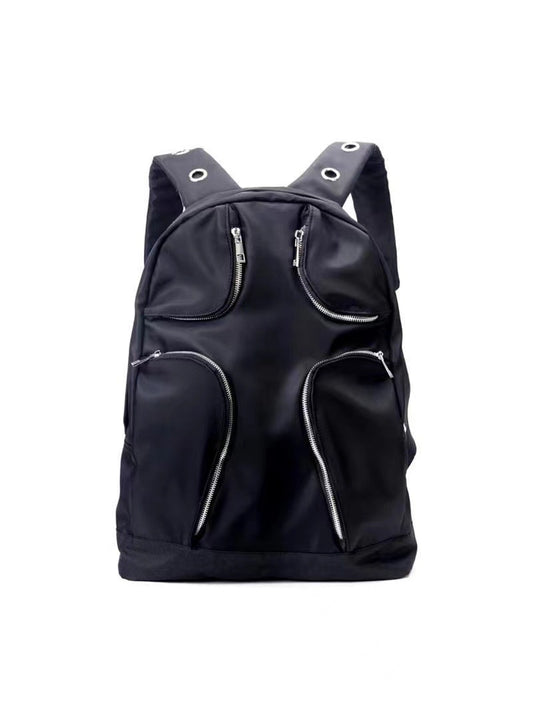 Nylon Multi-Pocket Backpack