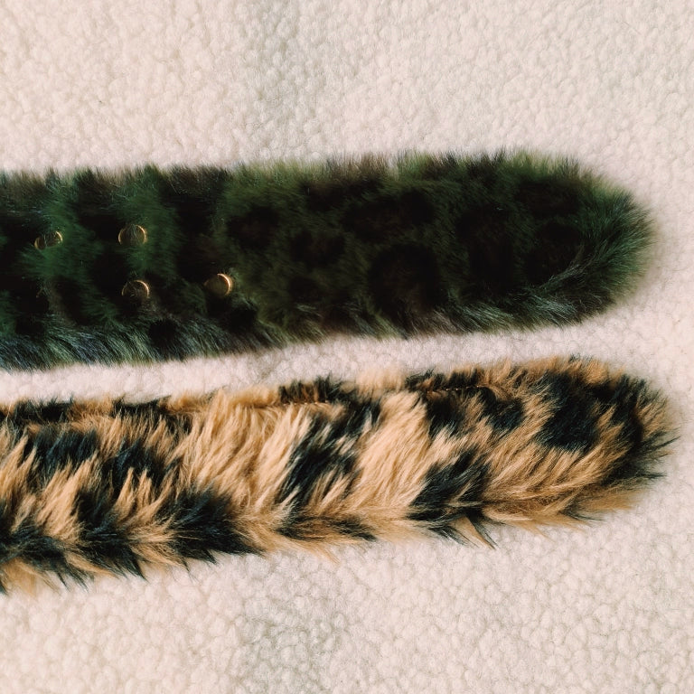 Leopard Fur Belt