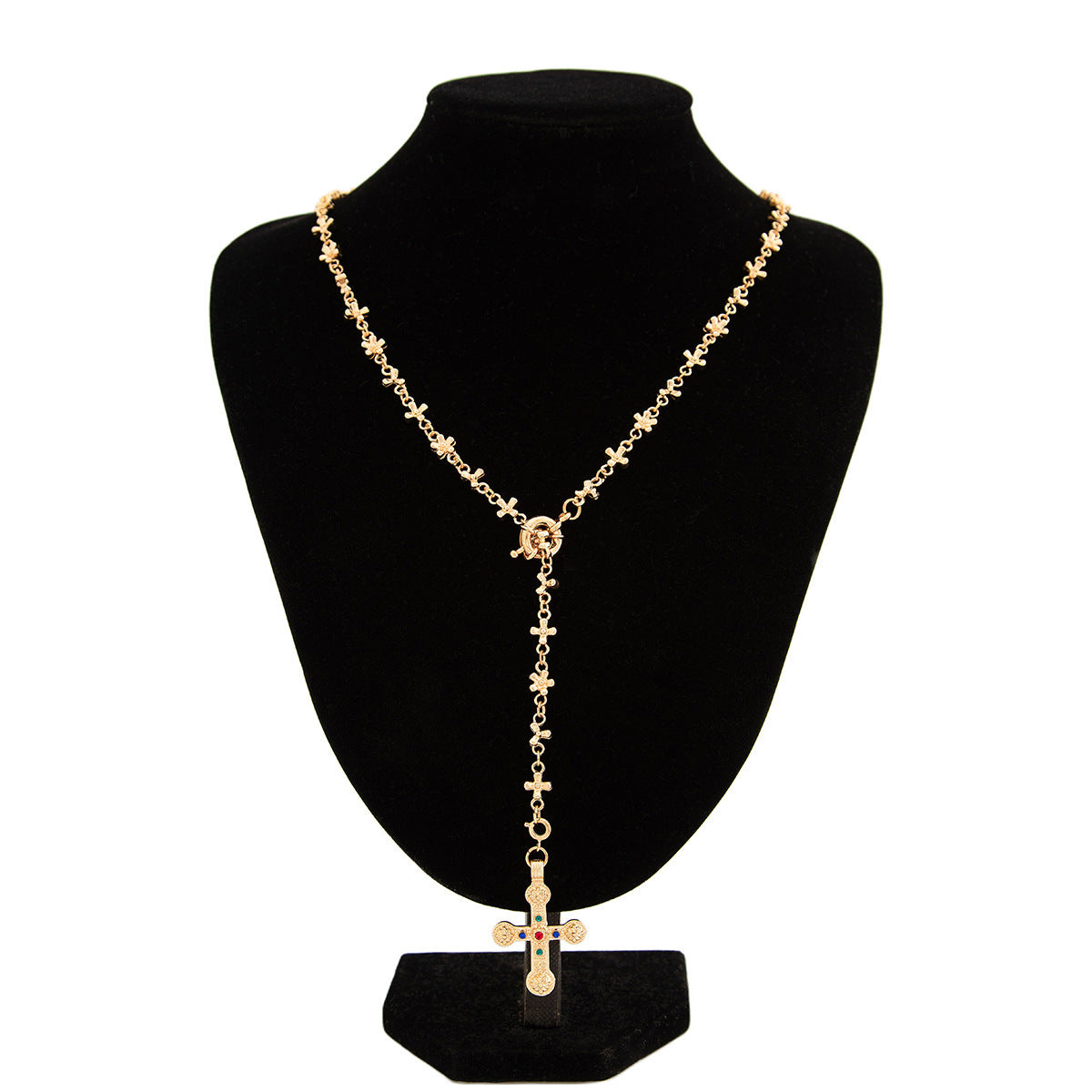 Diamond-encrusted Floral Necklace