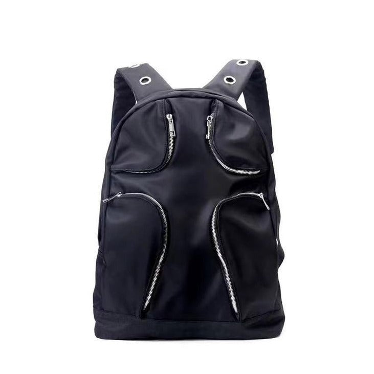 Nylon Multi-Pocket Backpack