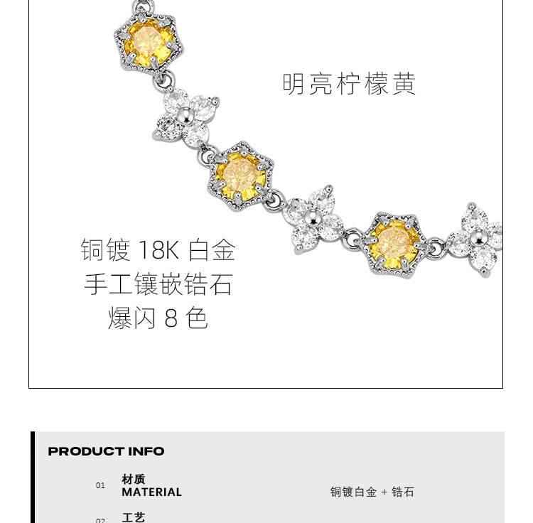 Snowflake Zircon Bracelet