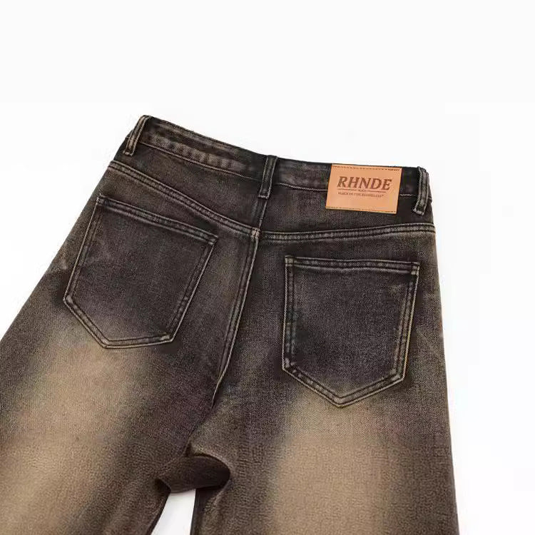 Washed Denim Shorts
