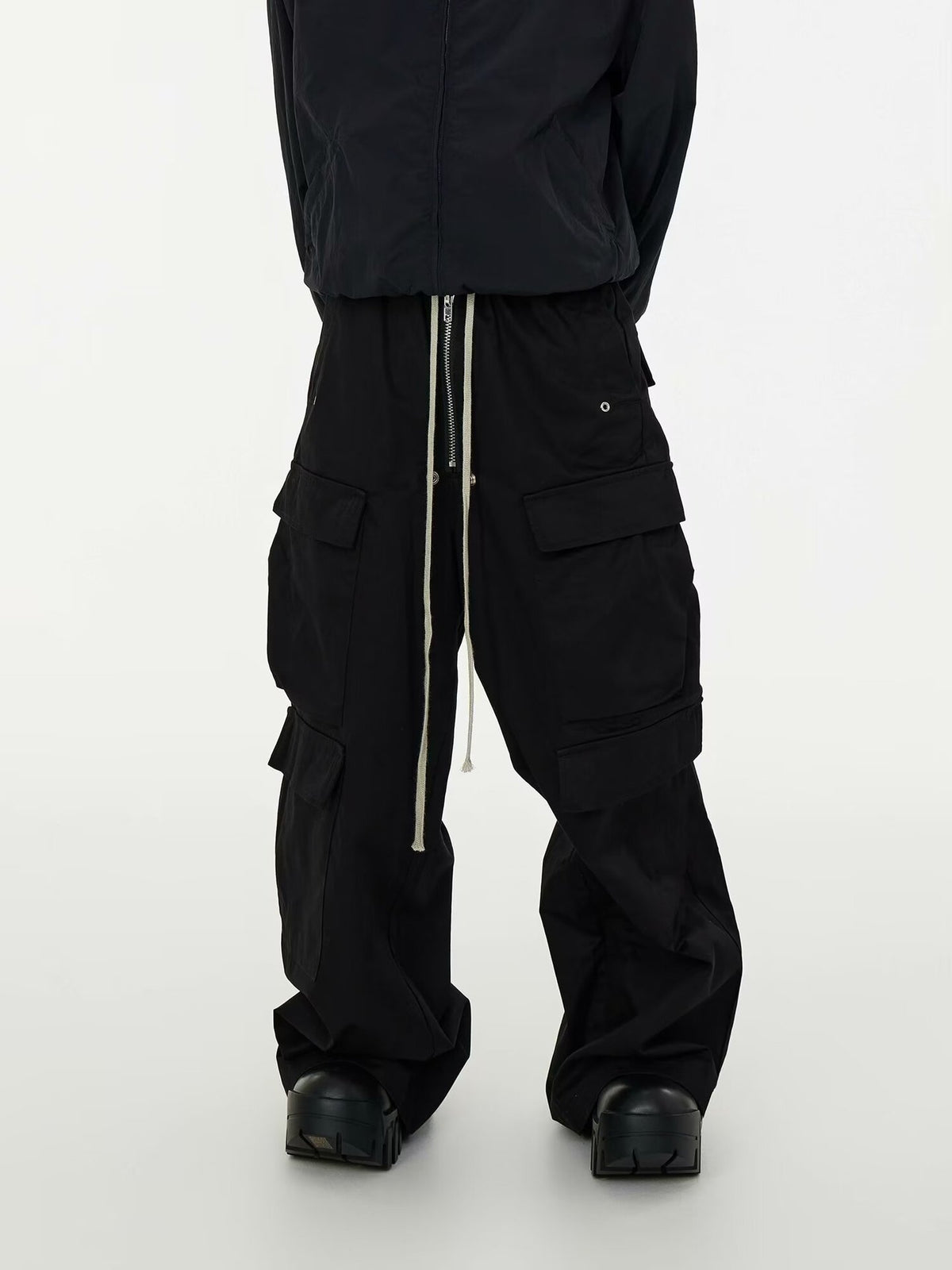 Wide Dark Cargos
