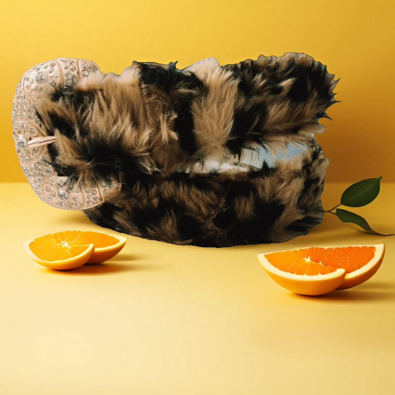 Leopard Fur Belt