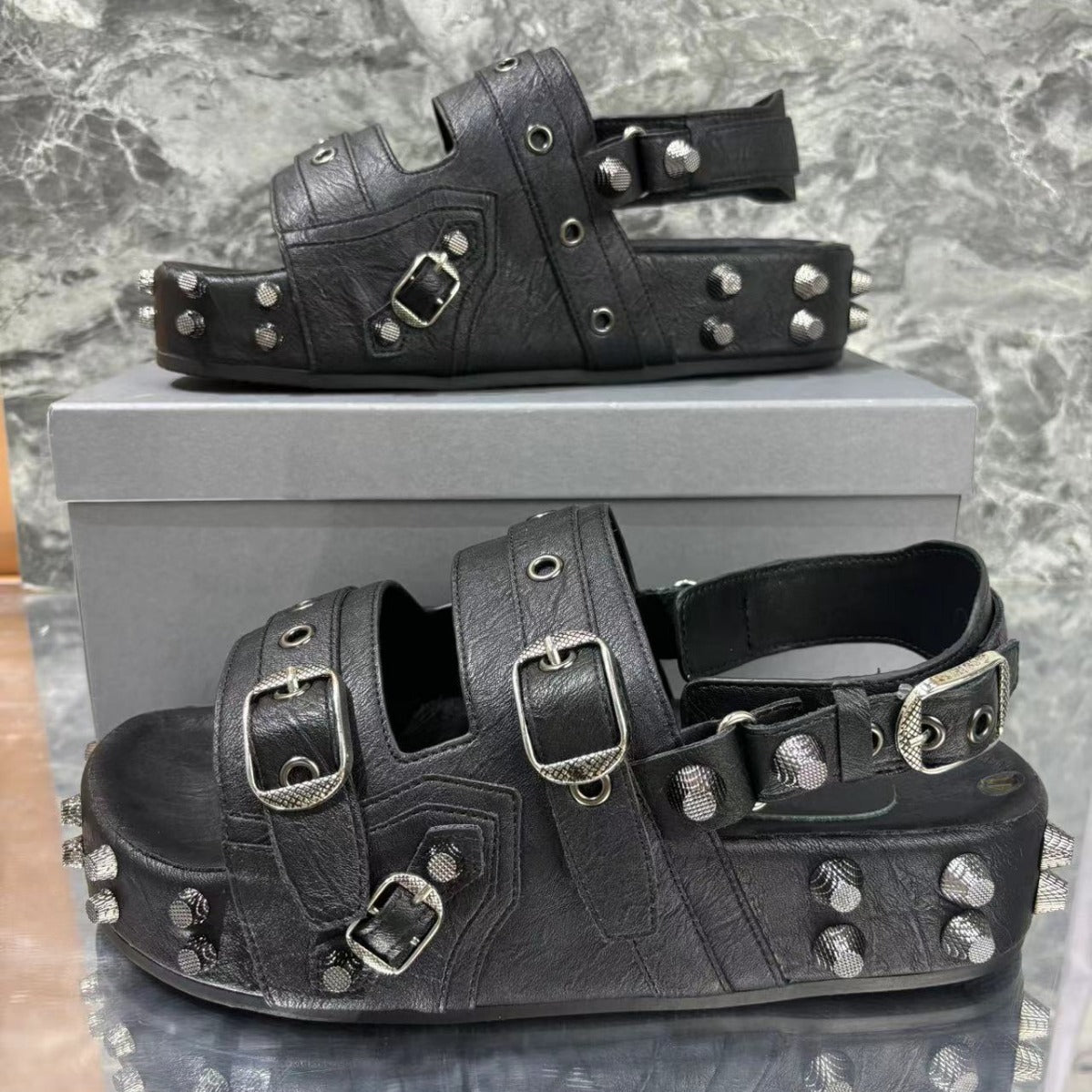 Studded Sandals